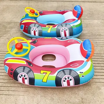 Nafukovacie Float Sedadlo Baby Plávanie Kruhu Auto Tvar Batoľa Plávanie Krúžok Dieťa Dieťa Plávať Krúžok Príslušenstvo Vody Zábavný Bazén Hračky 2