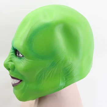 Film Maska Jim Carrey Cosplay Halloween Masky Strana Zelených Funcy Šaty Dospelých 2