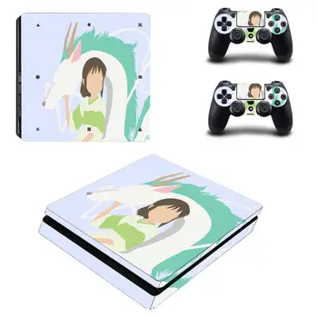 Anime Odvážneho Preč PS4 Slim Pokožky Nálepky Odtlačkový Vinyl pre Konzoly Playstation 4 a Radiče PS4 Slim Pokožky Nálepky 2