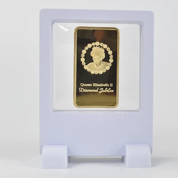 Gold bullion mince hot Kráľovná Alžbeta II mail mince s zobrazovanie prípade pamätnej mince zber darčekovej krabičke 2