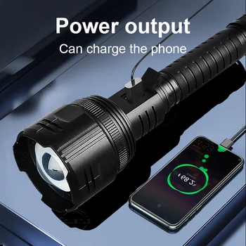 2022 Nové XHP360 High Power LED Baterky USB Taktické Nabíjateľná Lov Nepremokavé 100000 Lúmenov 5Modes 18650 Baterka 2