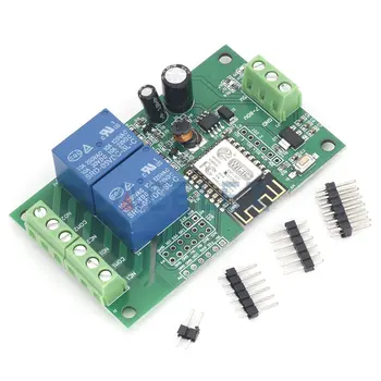 ESP8266 ESP-12F WiFi 250V AC/DC 30V 2 Kanálový Reléový Modul Bezdrôtového Vývoj Doska pre Arduino Smart Home 2