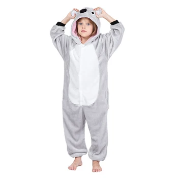 Vtipné Koala Onesies Pre Deti, Detí, Zvierat, Pyžamá Kigurumi Chlapec Dievčatá Cartoon Pyžamo Cosplay Kostým Party Jeden Kus Pijamas 2