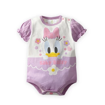Baby Disney Donald Duck Mickey Minne Myši Kostým Romper Roztomilý Oblečenie Novorodenca Dievčatá Chlapci Vyhovovali Deťom Letné Oblečenie 2