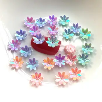 50pcs Flower Nail Art Drahokamu non tepla opravy plochých späť akrylových nechtov kameň nail art decoration DIY šperky, takže príslušenstvo 2