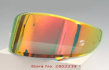 Motocyklové prilby anti fog Anti-UV PC clonu Objektívu Model pre SHOEI X14 plnú tvár prilba clonu zrkadlový Objektív 2
