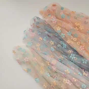 150x100cm Cherry Blossom Tylu Textílie Iluzórne Patern Oka Pre DIY Baby Girl Sukne hlavový most Ručné Šitie Narodeninovej Party Decor 2