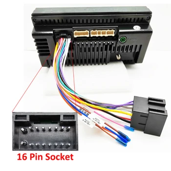 16 Pin ISO kábel Kábel Adaptéra Male konektorom Pre Ženy Konektor Zapojenie Pre Auto Auto Úprava Line Všeobecné Android Navigačný Hosť 2