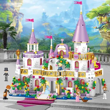 Windsor Castle Stavebné Bloky Princess Fantasy Hrad Prepravu Tehly Model Dievča Séria Montovaných Hračky Pre Deti Vianočné Darčeky 2