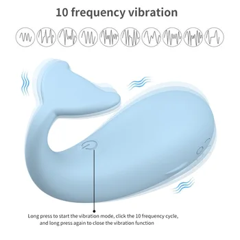 Nohavičky Vibrátor Stimulátor Klitorisu APP Vibrátor Bezdrôtové Bluetooth Ovládanie Veľryba Tvar Vibračné Vajíčko G Mieste Sexuálne Hračky pre Ženy 2