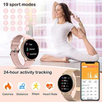 2022 Smart Hodinky Ženy Vlastné Dial Prijatie Hovoru Krvný Tlak Sledovať Športové Hodinky Mužov Nepremokavé Smartwatch Pre Samsung Xiao 2