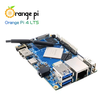 Orange Pi 4 LTS Rockchip RK3399 4GB LPDDR4 16 GB EMMC Wifi, BT 5.0 Voliteľné Hliníkovej Zliatiny Prípade Spustenie Android Ubuntu, Debian OS 2