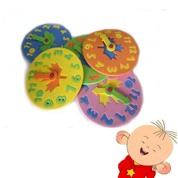 1 ks 3-6 rokov, Deti HOBBY hračky EVA Hodiny Vzdelávania Vzdelávanie Hračky zadarmo montáž Zábavnej Puzzle pre Deti Darčeky 2