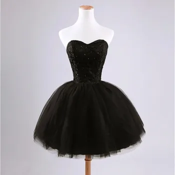 N.M-70#Večerné Šaty Krátke Čierne plesové Šaty, Party, Ples Šaty, plesové Šaty Dievčatá Balet Narodeniny Koktejlové šaty maturitné šaty 2
