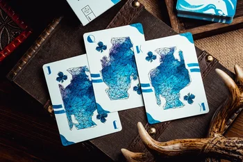 Stratil Jeleňa Modrej Edition Hracie Karty Zber Palube kartových Hier Magic Rekvizity Magické Triky pre Kúzelník 2