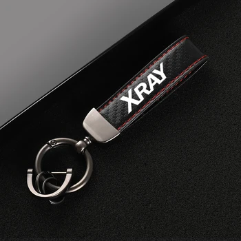 Pre Lada NIVA Granta Vesta Xray Largus Auto Dekor Kožené Auto KeyChain 360 Stupňové Otáčanie Podkovy Tlačidlo Krúžky 2