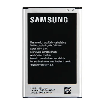 SAMSUNG Originálne Náhradné Batérie B800BC Pre Samsung GALAXY NOTE3 POZNÁMKA 3 N900 N9002 N9005 N9006 N9008 N9009 S NFC 3200mAh 2