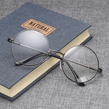 Kovový Okrúhly Rám Krátkozrakosť Okuliare S Diopter -1.0 -1.5 -2.0 -2.5 -3.0 -3.5 -4.0 Vintage Módy Nearsighted Okuliare 2