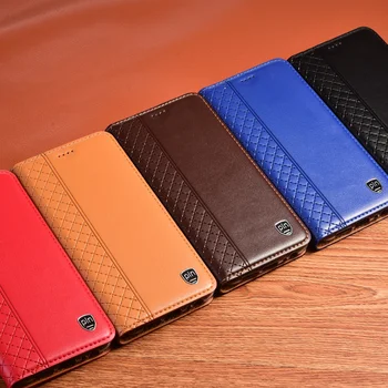 Luxusné Originálne Kožené Business Telefón Puzdro Pre Samsung Galaxy Note 8 9 10 20 Plus Note20 Ultra Magnetické Flip Cover 2