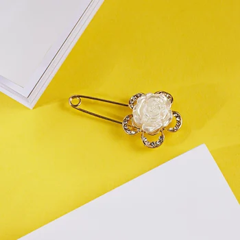 Rinhoo Crystal Bezpečnosti Pin Brošňa Vintage Veľké Brošňa Elegantná Kvetina Odznak Bowknot Koruny Imitácia Perly Sveter Cardigan Brošňa 3