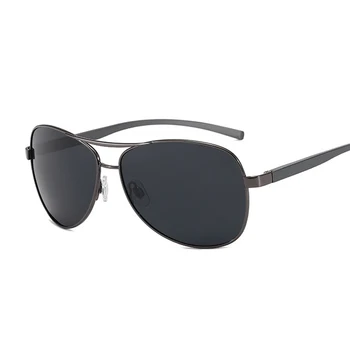 Luxusné Letectva Polarizované Mužov Slnečné Okuliare Značky Vintage Dizajnér Slnečné Okuliare Ženy Retro Kovové Čierne Zrkadlo Módne Oculos De Sol 3