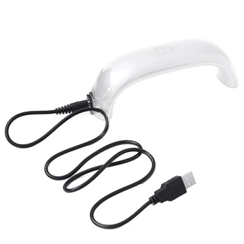 Domáce Mini Prenosné USB 9W 100-240V UV LED Manikúra Lampa Gél na Nechty, Vlasy Sušenie Gély, laky na Nechty Nail Art Nástroje 3