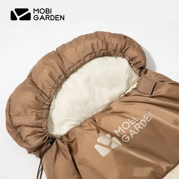 Mobi camping Záhrada s kapucňou spací vak hlavu mini typ spací vak 1,8 kg 3