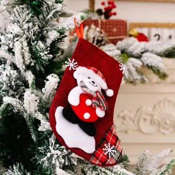 Vianočné Pančuchy Vrece Vianočný Darček Candy Bag Noel Vianočné Ozdoby Ponožka Vianočný Strom Decor Pre Domáce Navidad 2022 Nový Rok 3