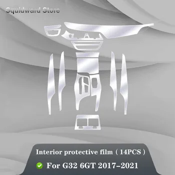 Pre BMW G32 Sreies 6GT 2017-2021 Interiéru Vozidla stredovej konzoly Transparentné TPU Ochranný film Anti-scratch Opravy film Accessorie 3