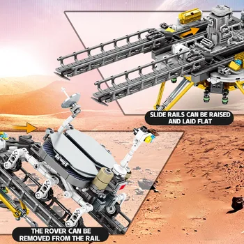 SEMBO 1098pcs Mesto Rakety Raketoplánu Mars Rover Model Stavebné Bloky Súpravy Zhromaždiť Tehly Diy Vzdelávacie Hračky Pre Deti, 3