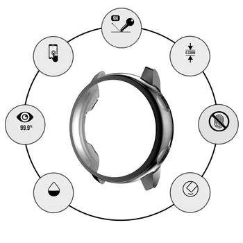 Mäkké puzdro pre Samsung Galaxy Watch 5 4 40 mm 44 mm Aktívny 2 Nárazníka Chránič Kryt TPU Obrazovke Ochrany Shell Príslušenstvo 3
