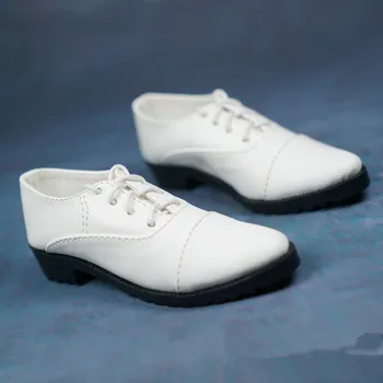 BJD bábika topánky sú vhodné pre strýko kožené topánky s rovnou ukázal tip sťahovacie oblek a klasické čierne a biele kožené topánky 3