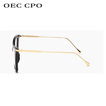 OEC CPO Transparentné Cat Eye Retro Okuliare Krátkozrakosť, Okuliare, Rám Ženy Móda Optické Okuliare Počítač Okuliare Rámy 3