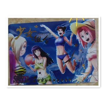 NARUTO najnovšie SSP Plavky séria hry zbierky karty Uzumaki Naruto, Haruno Sakura Yamanaka Ino flash karty anime obrázok darček 3