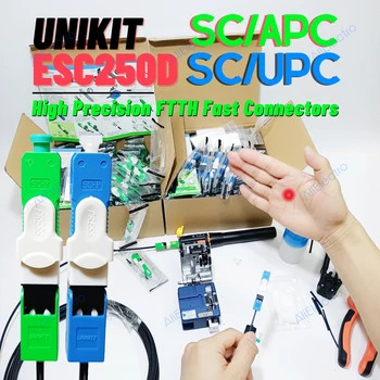50PCS Unikit 100%Originálne ESC250D SC APC/SC UPC Zrakového Rýchly Konektor Single-Mode Optického Rýchly Konektor SM Doprava Zadarmo 3