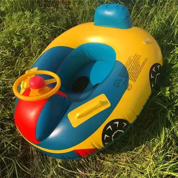 Nafukovacie Float Sedadlo Baby Plávanie Kruhu Auto Tvar Batoľa Plávanie Krúžok Dieťa Dieťa Plávať Krúžok Príslušenstvo Vody Zábavný Bazén Hračky 3