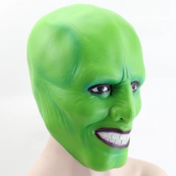 Film Maska Jim Carrey Cosplay Halloween Masky Strana Zelených Funcy Šaty Dospelých 3