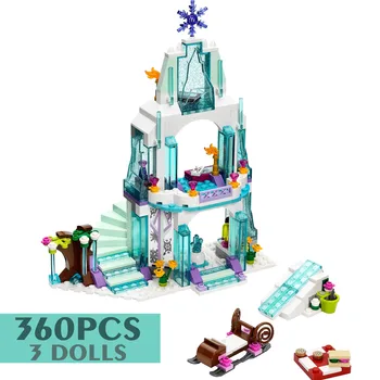 Disney Mrazené Elsa Princezná Anna Ľadu Hradu Dievča Dom Fit 43197 41148 Streetview Stavebným Tehly Vianočné Hračky Darček Dieťa 3
