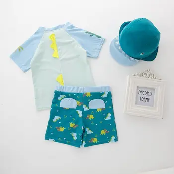 Plavky a Plavky pre Chlapca 3 Ks Detské Plavky UV Ochrany Detí plavky plážové oblečenie Deti 1-7 Rokov 3