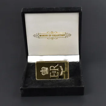 Gold bullion mince hot Kráľovná Alžbeta II mail mince s zobrazovanie prípade pamätnej mince zber darčekovej krabičke 3
