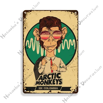 Arctic Monkeys Kovové Ozdobné Dosky Hudby Kovové Značky Plagát Spevák Kapely Kovová Doska Domov Bar, Klub, Pub, Priemyselné Dekorácie 3