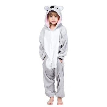 Vtipné Koala Onesies Pre Deti, Detí, Zvierat, Pyžamá Kigurumi Chlapec Dievčatá Cartoon Pyžamo Cosplay Kostým Party Jeden Kus Pijamas 3