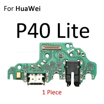 Napájací Konektor Nabíjania Konektor Port Dock Doska S Mic Mikrofón Flex Kábel Pre HuaWei P40 Lite E 5G P30 Pro Plus 3