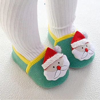 Ženy Papuče Zimné Detské Ponožky Topánky Dieťa Roztomilé Deti Chlapci Topánky Mäkké Jediným Dieťa Poschodí Ponožky Topánky Batoľa Vianočné Ponožky Deti 3