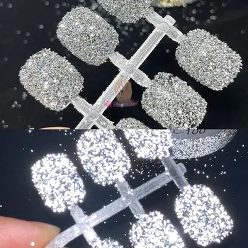 Reflexná Pixie Kryštály Lesk Nechtov Kamienkami Kúzlo Iskru Diamond Akrylových 3D Nail Art Decoration Dizajn 3