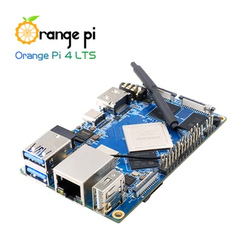 Orange Pi 4 LTS Rockchip RK3399 4GB LPDDR4 16 GB EMMC Wifi, BT 5.0 Voliteľné Hliníkovej Zliatiny Prípade Spustenie Android Ubuntu, Debian OS 3