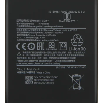 Náhradné Batérie Pre Xiao Poco X3 F3 Redmi K40 Pro+ K40 Pro BM4Y Nabíjateľnú Batériu Telefónu 3