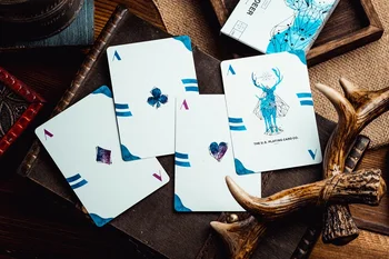 Stratil Jeleňa Modrej Edition Hracie Karty Zber Palube kartových Hier Magic Rekvizity Magické Triky pre Kúzelník 3