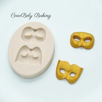 3D Masku Tortu Hranice Silikónové Formy Na Pečenie Cupcake Fondant Cake Zdobenie Nástroje, Cukrovinky, Čokoláda Gumpaste Plesne XK024 3