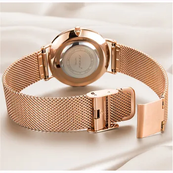 SINOBI Rose gold Luxusné Quartz Hodinky Ženy Ultra-tenký Zelený Mramor & Crystal Dial Hodiny, náramkové hodinky Reloj Mujer Dropshipping 4